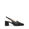 Chanel con Tacco in Pelle Nera