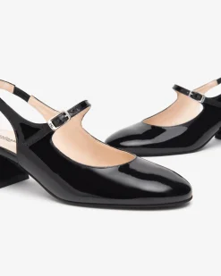Chanel Sling Back in Vernice Nera