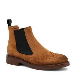 Chelsea Oxford Donna Camoscio Cuoio