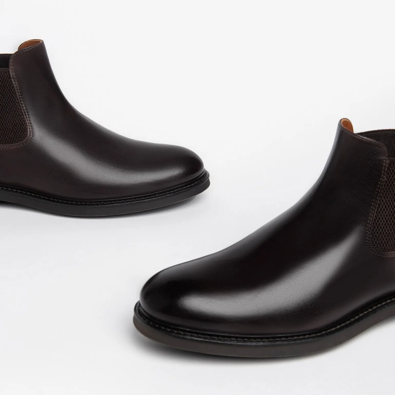Chelsea Uomo in Pelle Marrone