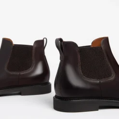 Chelsea Uomo in Pelle Marrone