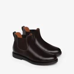 Chelsea Uomo in Pelle Marrone