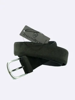 Cintura Uomo in Camoscio Marrone