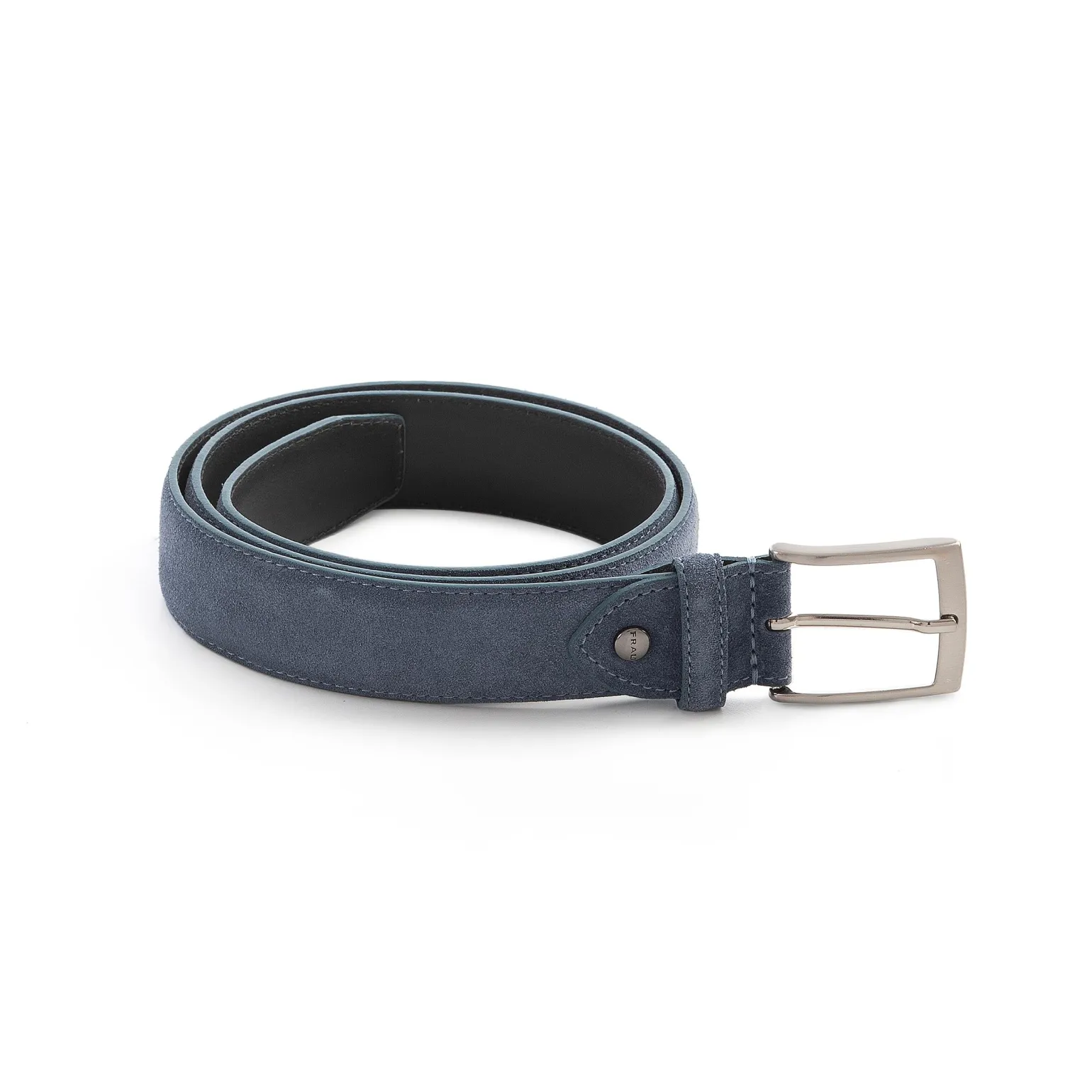 Cintura Uomo in Pelle Camoscio Blu