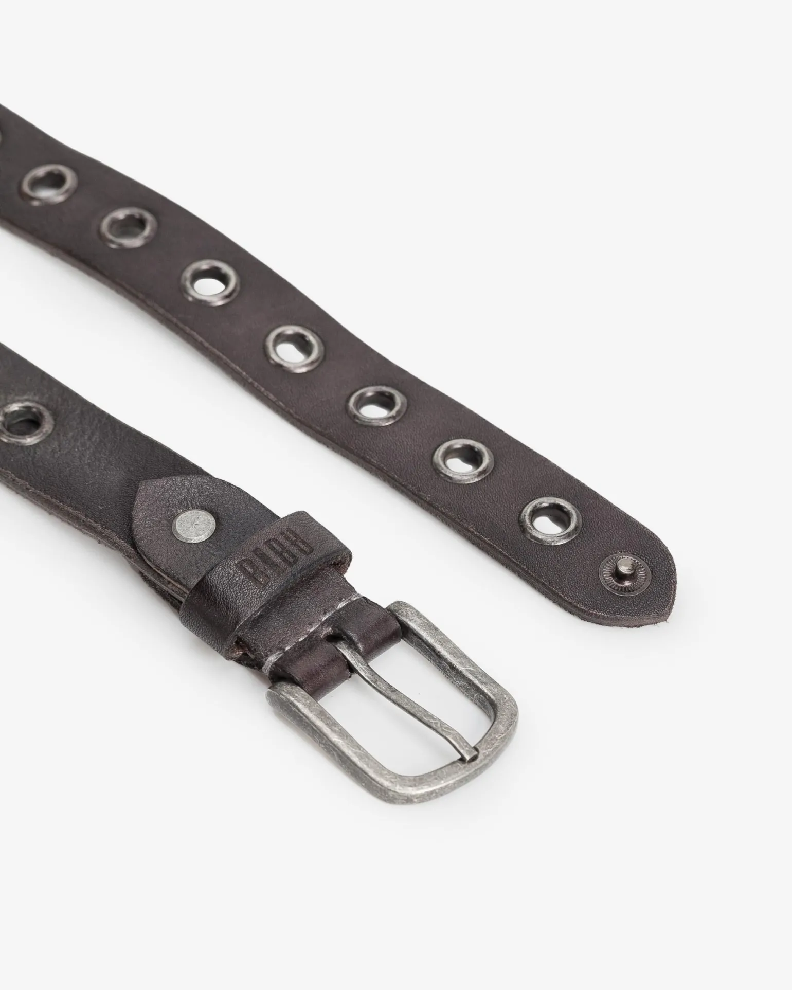 Cinture Donna Pelle Nero Occhielli