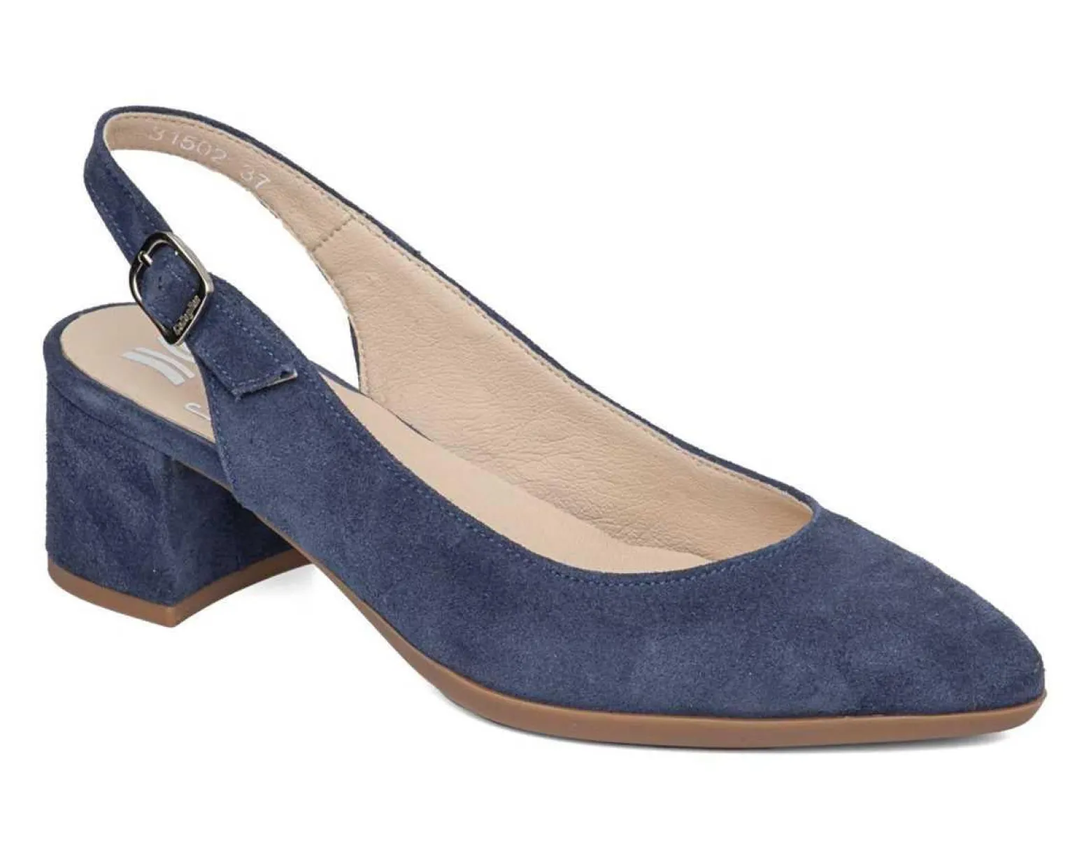 Decolletè Chanel in Pelle Camoscio Blu