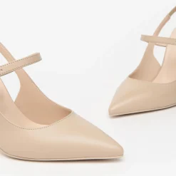 Decolletè Mary Jane Pelle Lino Premium Collection