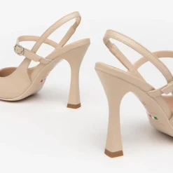 Decolletè Mary Jane Pelle Lino Premium Collection