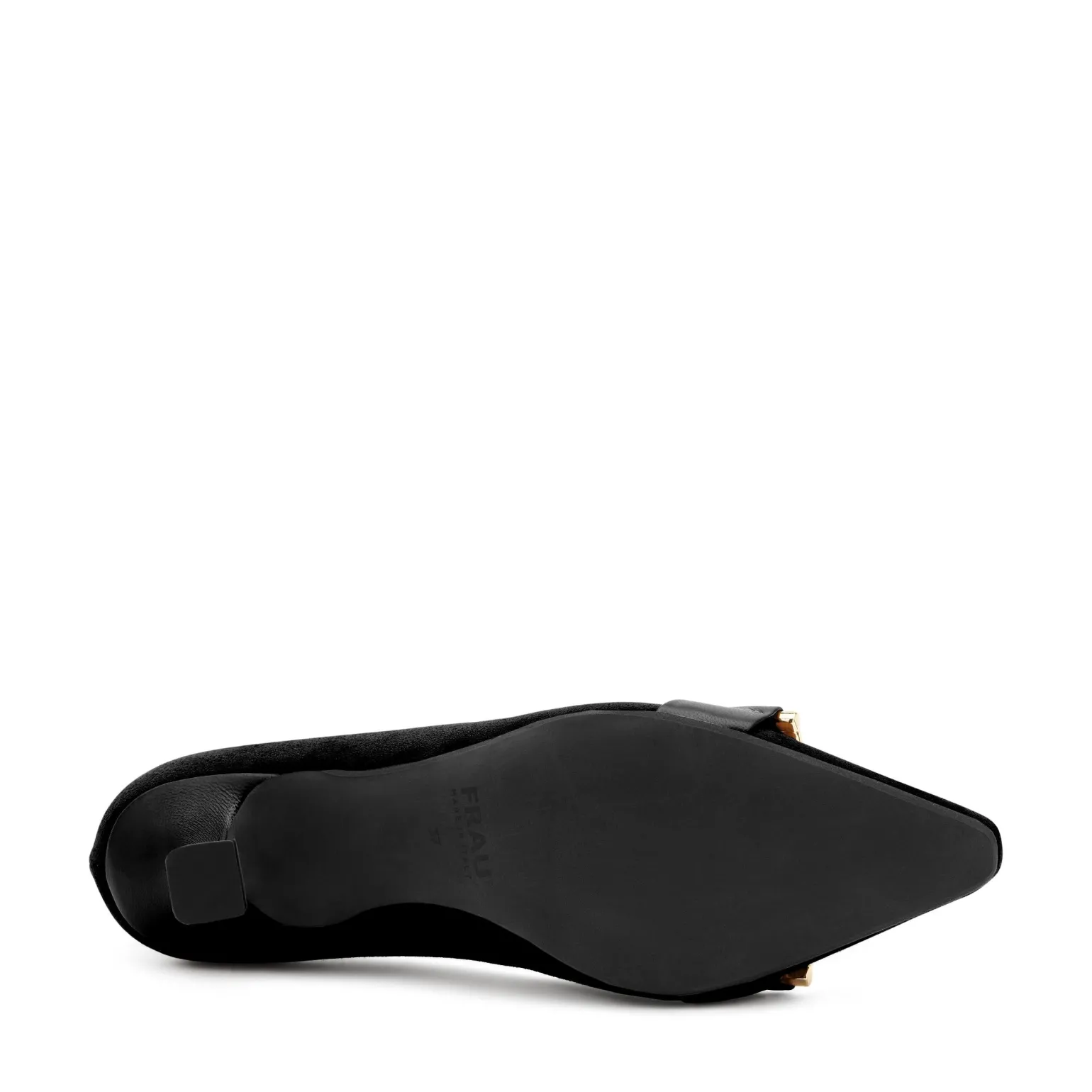 Decolletè Punta Camoscio Nero