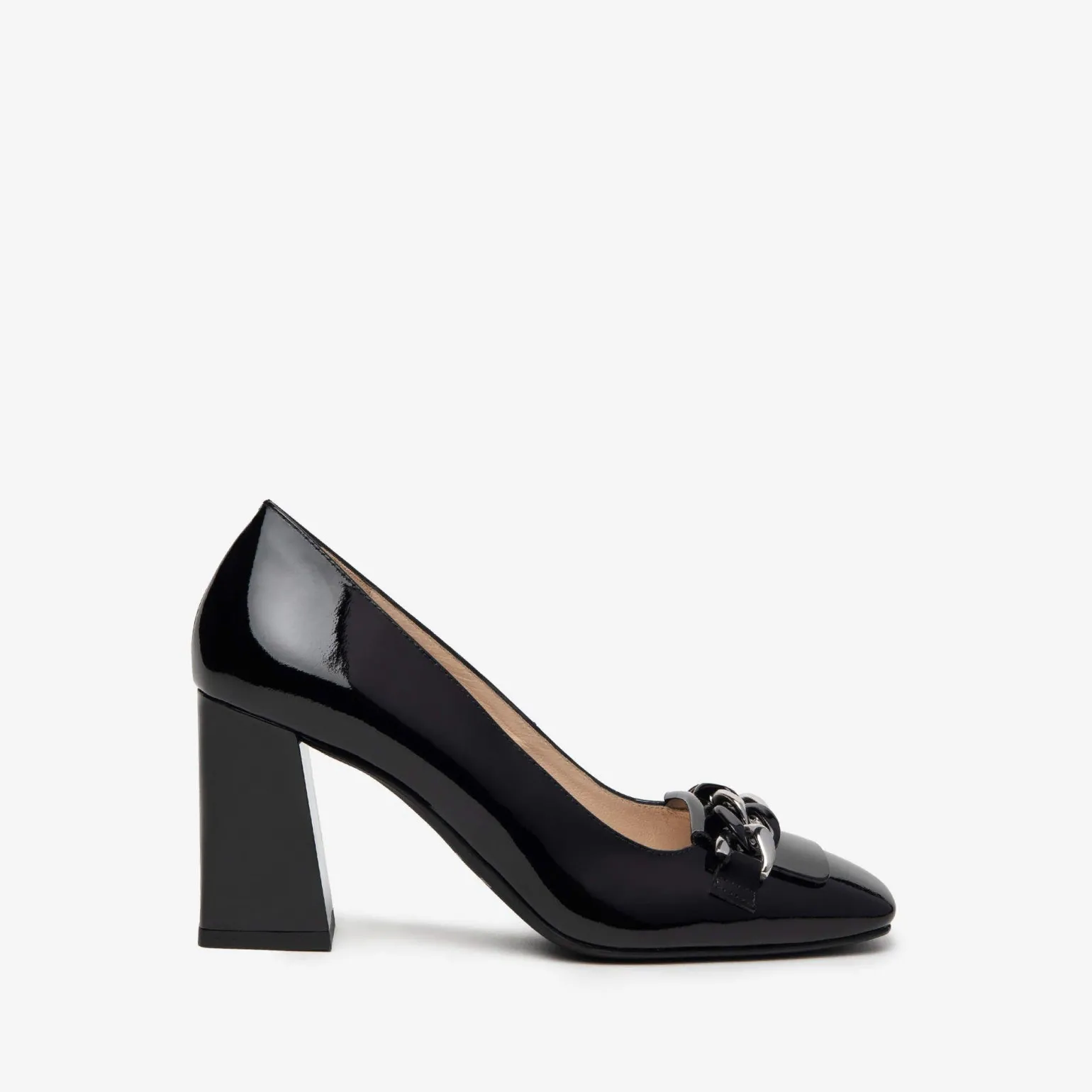 Decollete Catena Vernice Nero
