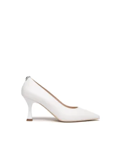 Decollete Sposa in Pelle Bianco