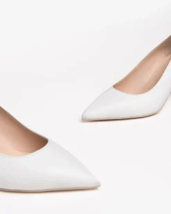 Decollete Sposa in Pelle Bianco
