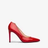 Decollete Tacco a Spillo in Vernice Rosso