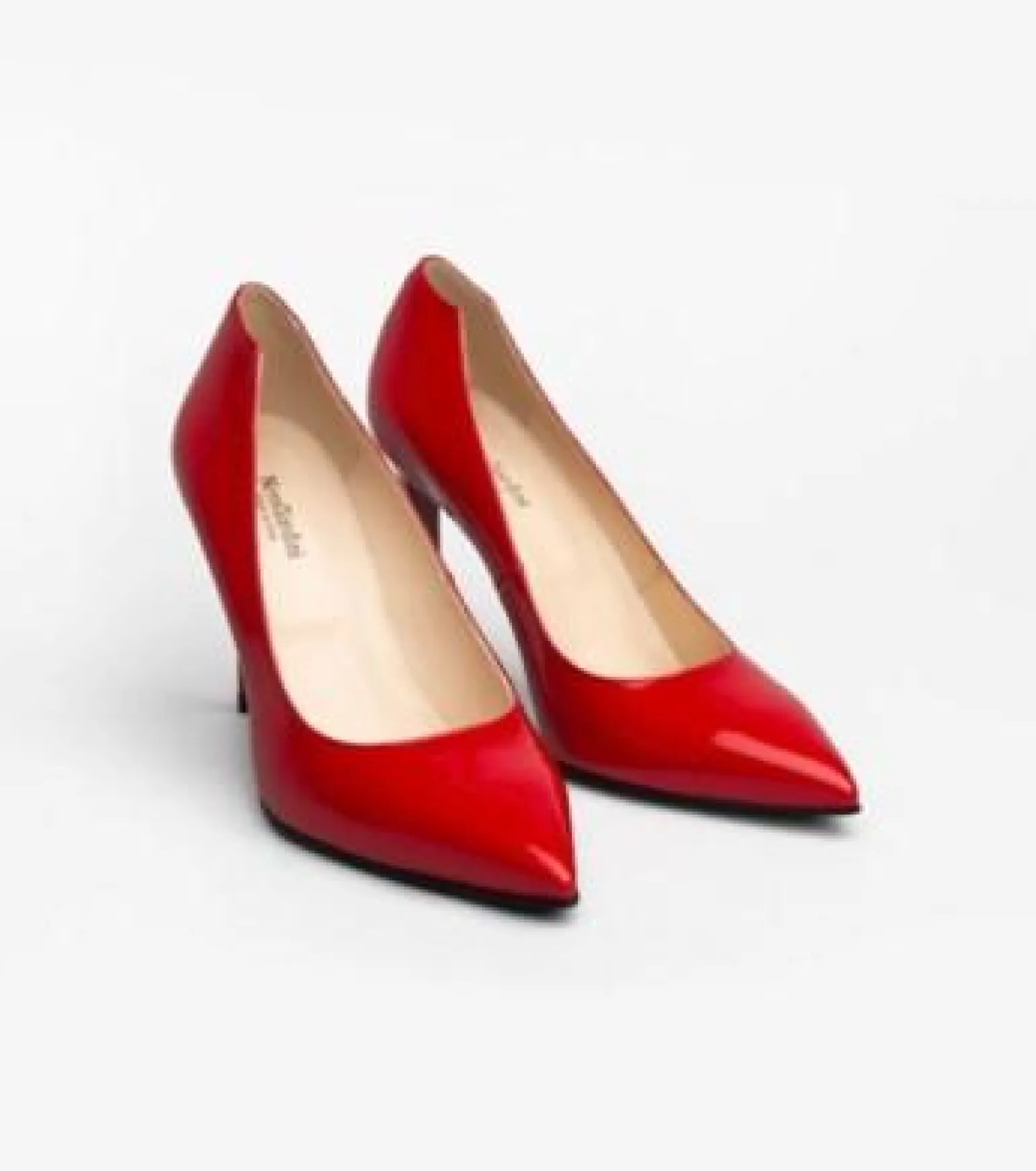 Decollete Tacco a Spillo in Vernice Rosso