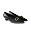 Decollete Tacco Rocchetto Basso Donna Nero