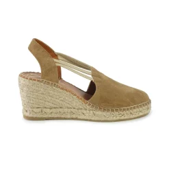 Espadrillas Alta in Camoscio con Elastici Whisky