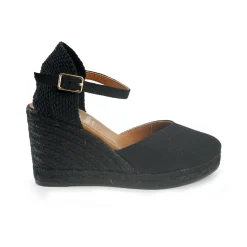 Espadrillas Alte con Cinturino Nero