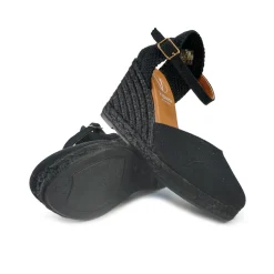 Espadrillas Alte con Cinturino Nero