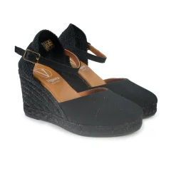 Espadrillas Alte con Cinturino Nero