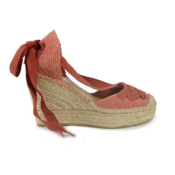 Espadrillas Alte con Lacci Terra