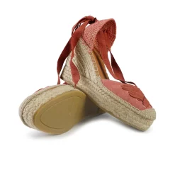 Espadrillas Alte con Lacci Terra