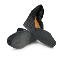 Espadrillas Alte con Lacci Nero