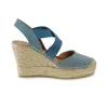 Espadrillas Alte in Camoscio con Elastici Jeans