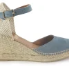 Espadrillas Zeppa Camoscio Jeans