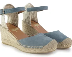 Espadrillas Zeppa Camoscio Jeans