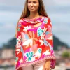 Foulard in Lana Misto Seta Rosso