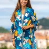 Foulard in Lana Misto Seta Blu