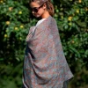 Foulard in Lana Misto Seta Marrone