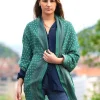 Foulard in Lana Misto Seta Verde