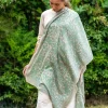Foulard in Lana Misto Seta Verde