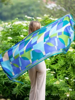 Foulard in Lana Misto Seta Lavanda