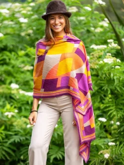 Foulard in Lana Misto Seta Rosa