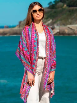 Foulard in Lana Misto Seta Rosso