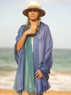 Foulard Pareo in Modal Azzurro Multi
