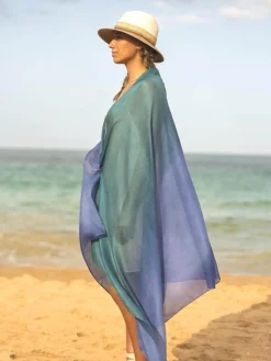 Foulard Pareo in Modal Azzurro Multi