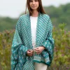 Foulard Pareo in Seta Stampa Verde