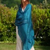 Foulard Pareo in Seta Stampa Verde