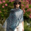Foulard Pareo in Seta Stampa Marrone