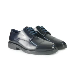 Francesina Uomo in Pelle Spazzolata Blu