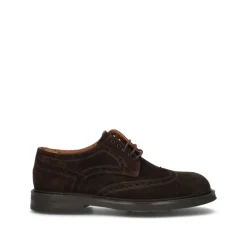 Francesine Oxford Uomo in Camoscio Marrone