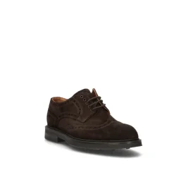 Francesine Oxford Uomo in Camoscio Marrone