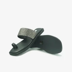 Infradito Donna Basso Nero