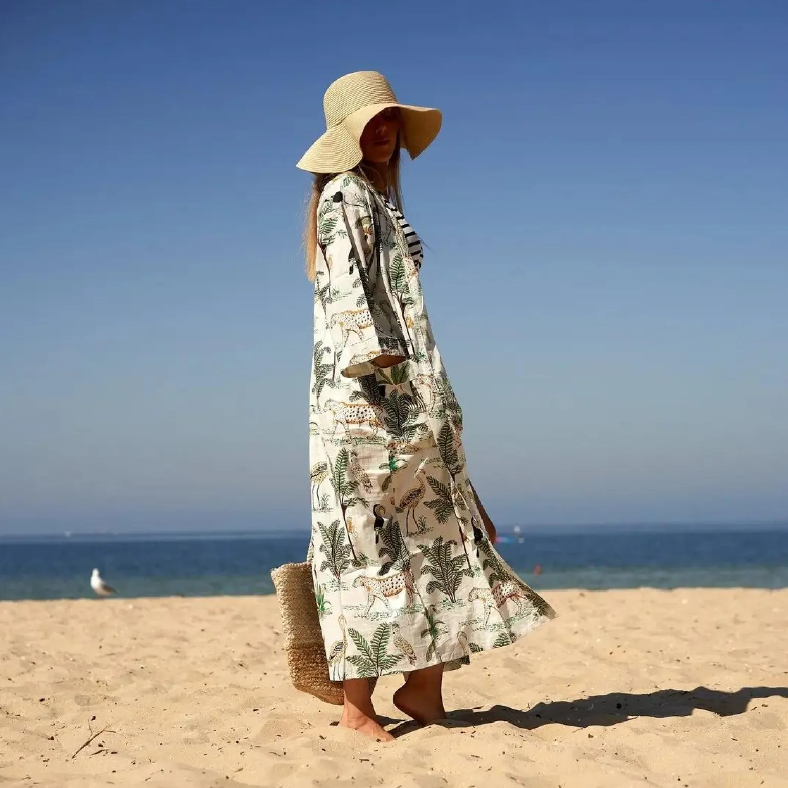 Kimono Caftano in Cotone