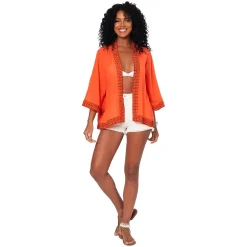 Kimono Estivo Corto Arancio