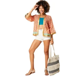 Kimono Estivo Corto Arancio