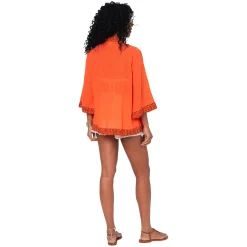 Kimono Estivo Corto Arancio